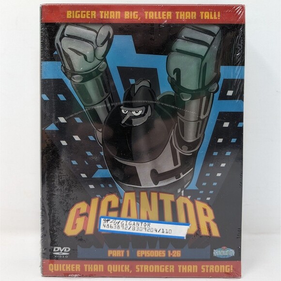 Gigantor - Box Set Season One: Episodes 1-26 (DVD, 2002, 4-Disc Set) New - Picture 1 of 10